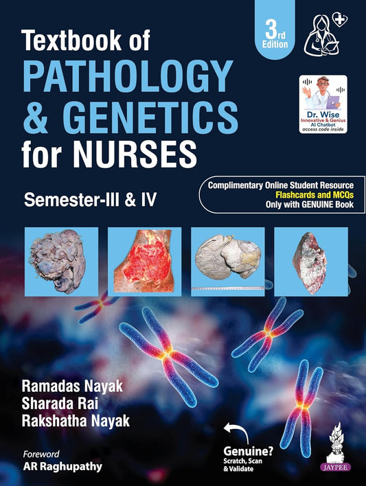 TEXTBOOK OF PATHOLOGY & GENETICS FOR NURSES (SEMESTER 3RD & 4TH) 3RD/2026 - RAMADAS NAYAK