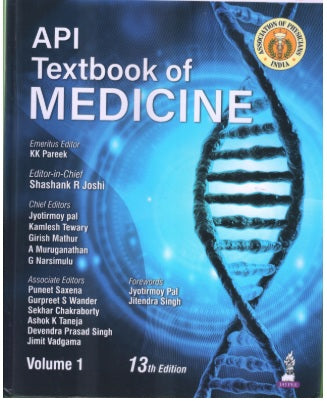 API TEXTBOOK OF MEDICINE  (2 VOL) 13TH/2026 - SHASHANK R JOSHI
