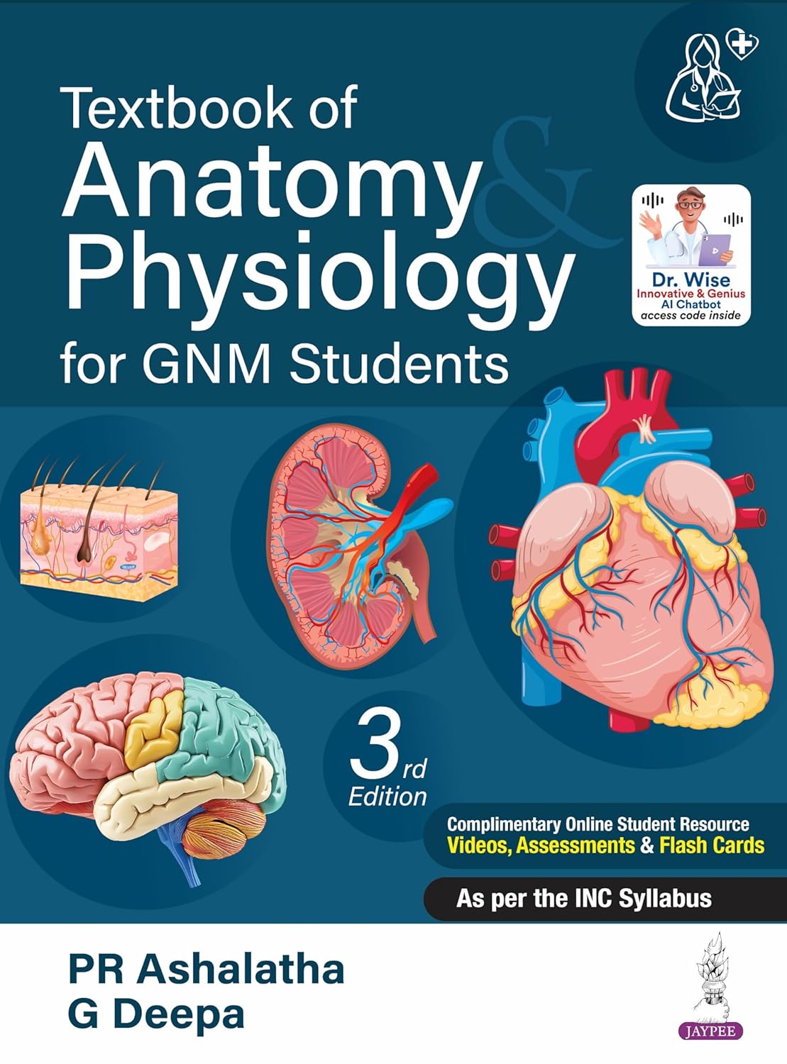 TEXTBOOK OF ANATOMY PHYSIOLOGY FOR GNM STUDENTS 3RD/2026 - PR ASHALATHA