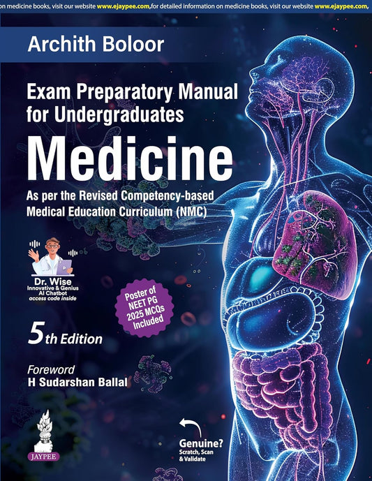 EXAM PREPARATORY MANUAL FOR THE UNDERGRADUATE MEDICINE 5TH/2026 - ARCHITH BOLOOR