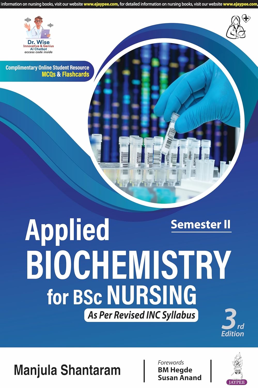 APPLIED BIOCHEMISTRY FOR BSC NURSING 3RD/2026 - MANJULA SHANTARAM