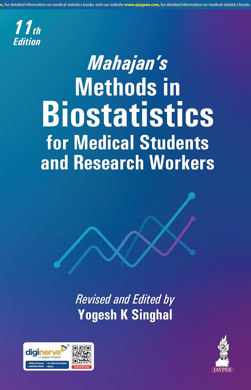 MAHAJAN'S METHODS IN BIOSTATISTICS FOR MEDICAL STUDENTS AND RESEARCH WORKERS 11TH/2026 - YOGESH K SINGHAL