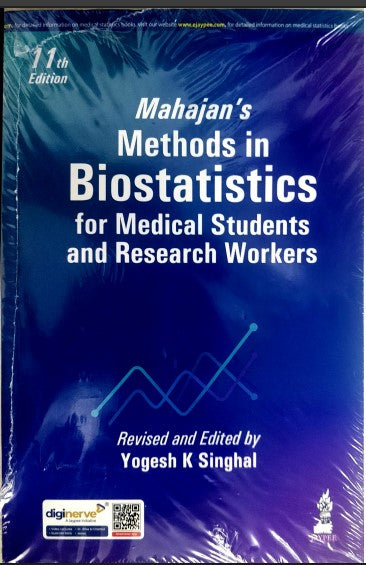 Mahajans Methods in Biostatistics for Medical Students and Research Workers 11th/2026 - Yogesh Singhal