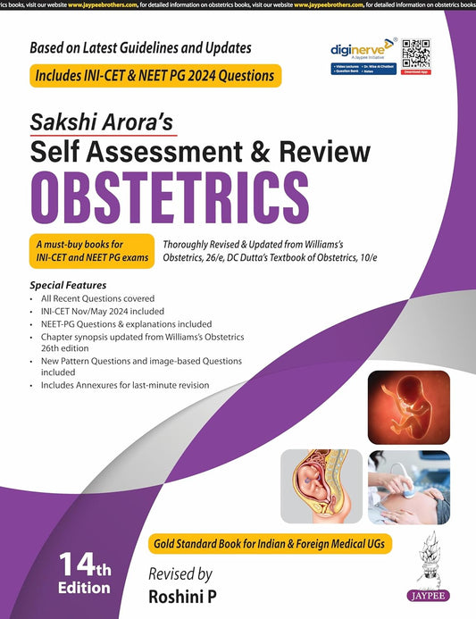 SAKSHI ARORA'S SELF ASSESSMENT & REVIEW OBSTETRICS 14TH/2025 - ROSHINI P