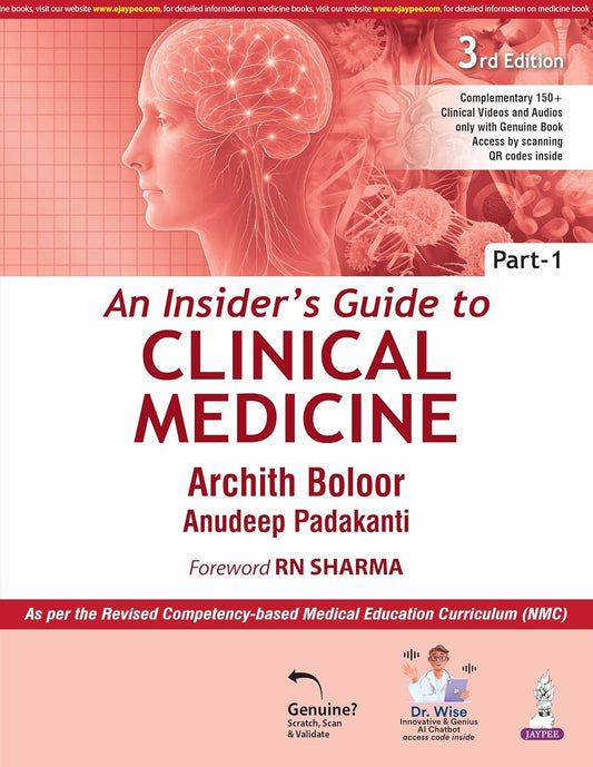 AN INSIDER'S GUIDE TO CLINICAL MEDICINE PART-1 3RD/2026 - ARCHITH BOLOOR