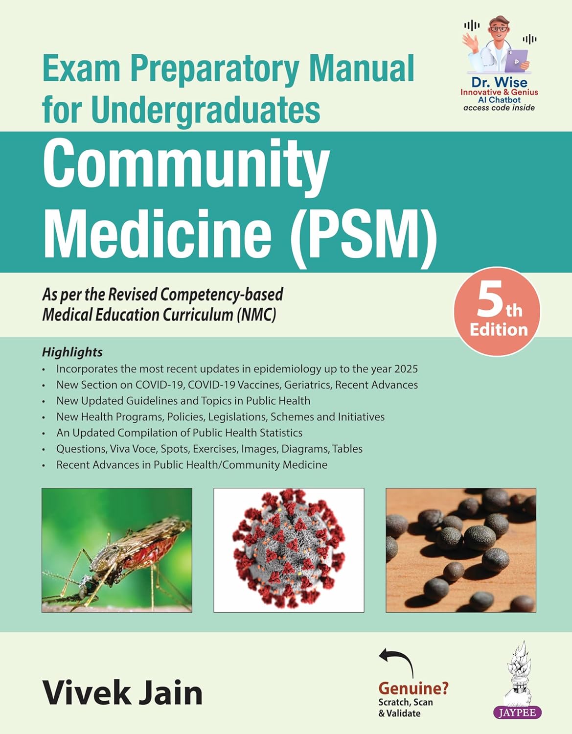 EXAM PREPARATORY MANUAL FOR UNDERGRADUATES COMMUNITY MEDICINE (PSM) 5TH/2026 - VIVEK JAIN