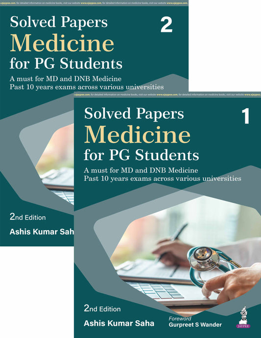 SOLVED PAPER MEDICINE FOR PG STUDENTS (2 VOLS) 2ND/2026 - ASHISH KUMAR SAHA