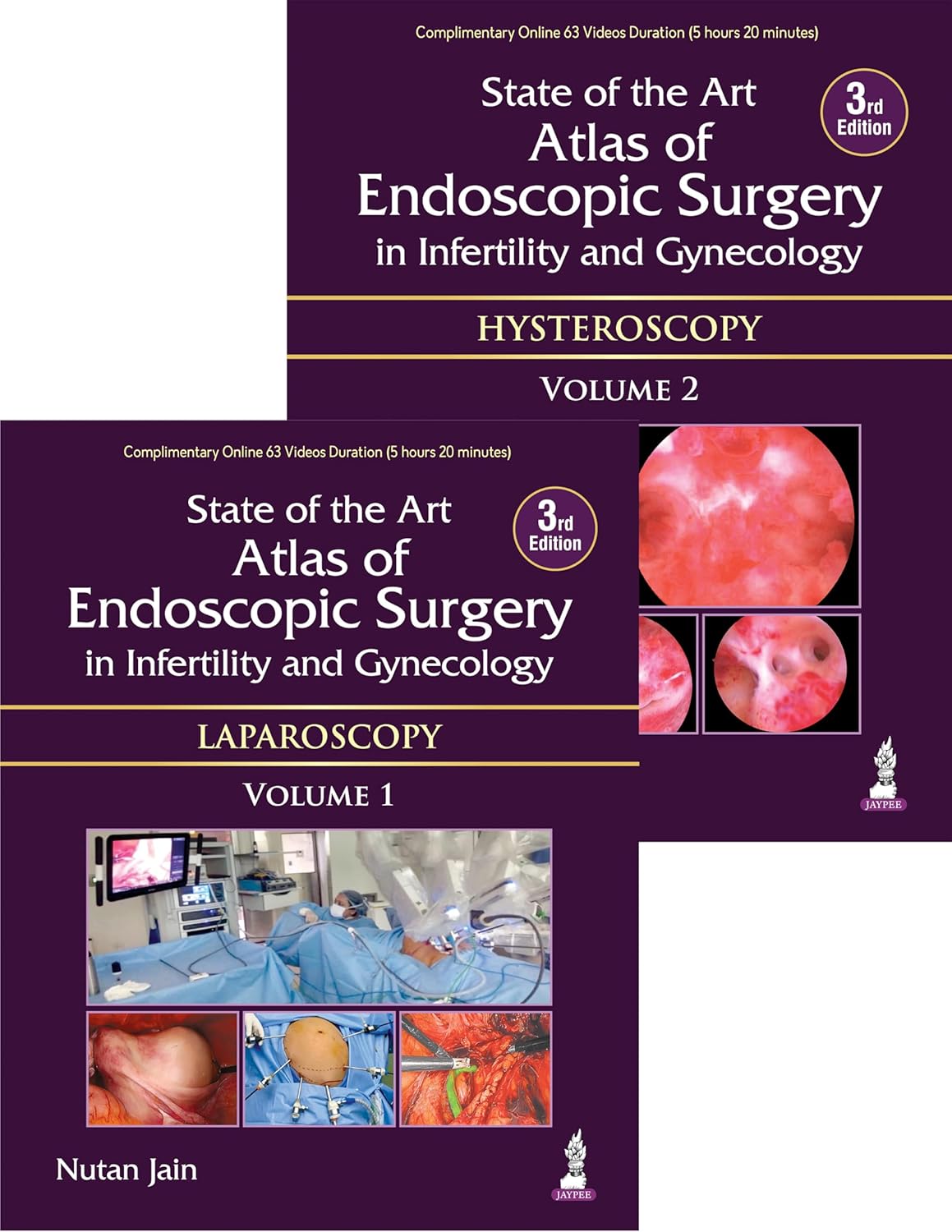 STATE OF THE ART ATLAS OF ENDOSCOPIC SURGERY IN INFERTILITY AND GYNECOLOGY- (2VOLS ) LAPARO & GYNE. 3RD/2026 - NUTAN JAIN