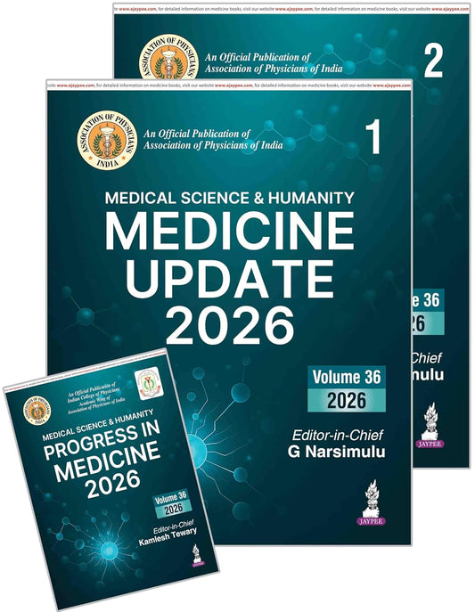 MEDICINE UPDATE 2026 (2 VOLS) WITH PROGRESS IN MEDICINE 2026 (MEDICAL SCIENCE & HUMANITY) 1ST/2026 - G NARSIMULU