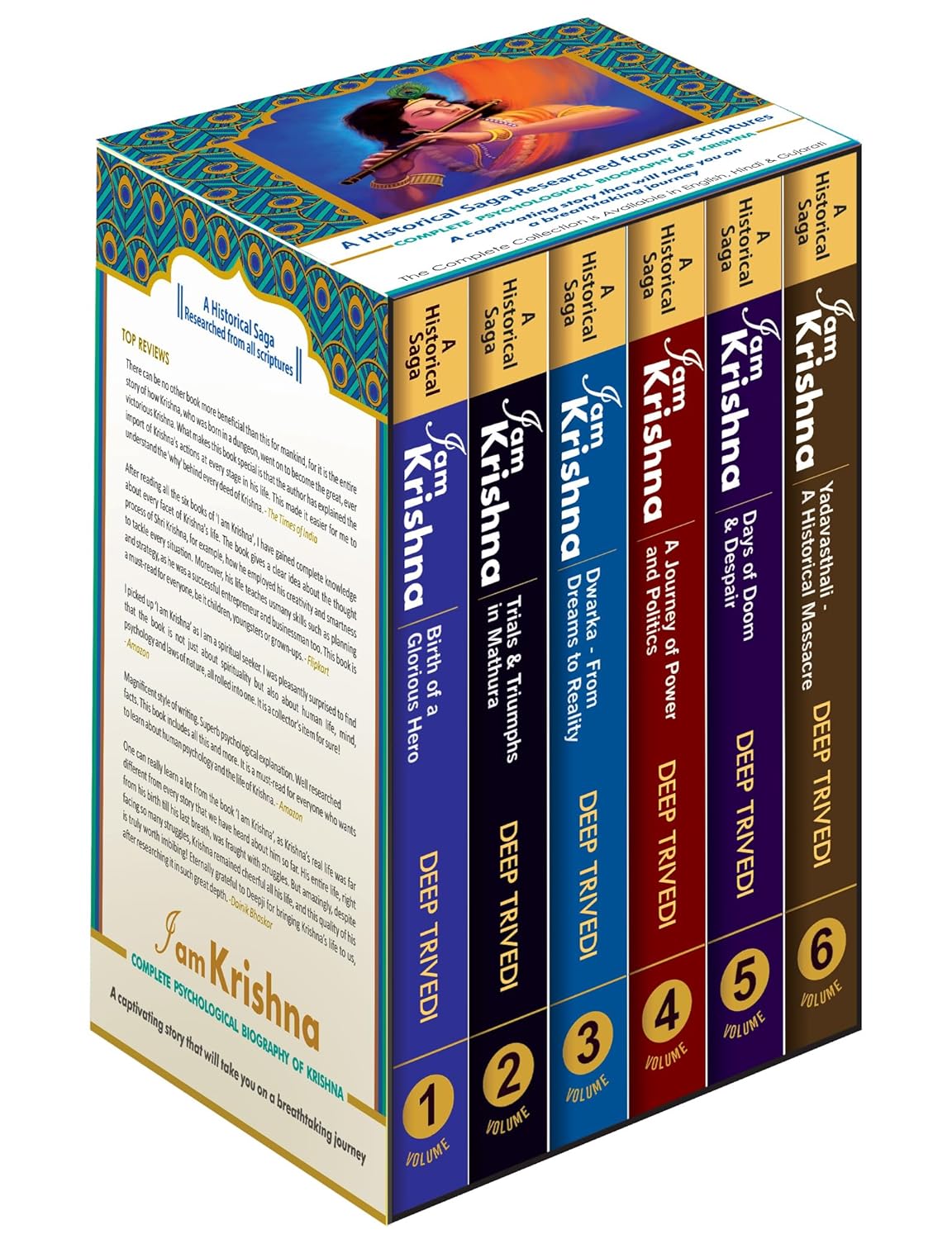 I AM KRISHNA  - BOX SET
(6 VOLUMES) - DEEP TRIVEDI