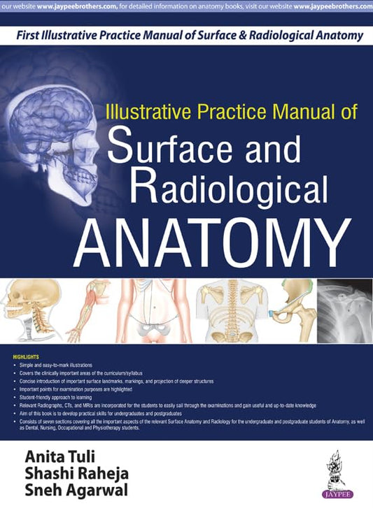 ILLUSTRATIVE PRACTICE MANUAL OF SURFACE AND RADIOLOGICAL ANATOMY 1ST/2017 - ANITA TULI