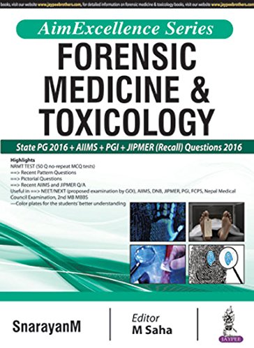 AIM EXCELLENCE SERIES FORENSIC MEDICINE & TOXICOLOGY 1ST/2017 - SNARAYANM