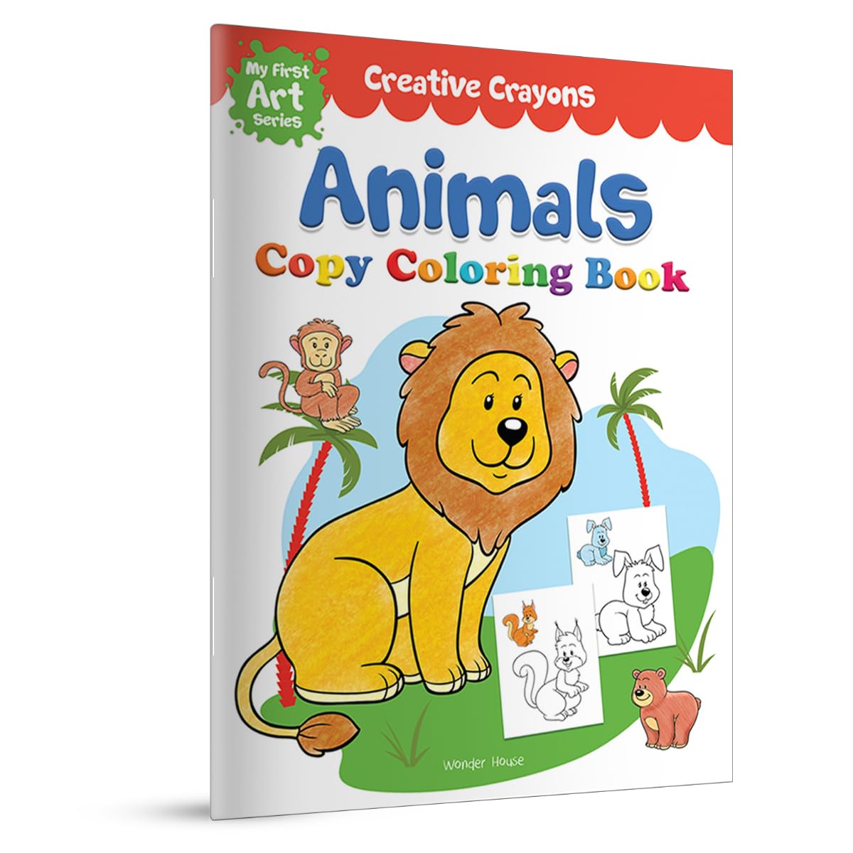 COLOURING BOOK OF ANIMALS: CREATIVE CRAYONS SERIES - CRAYON COPY COLOUR BOOKS -  BOOKS