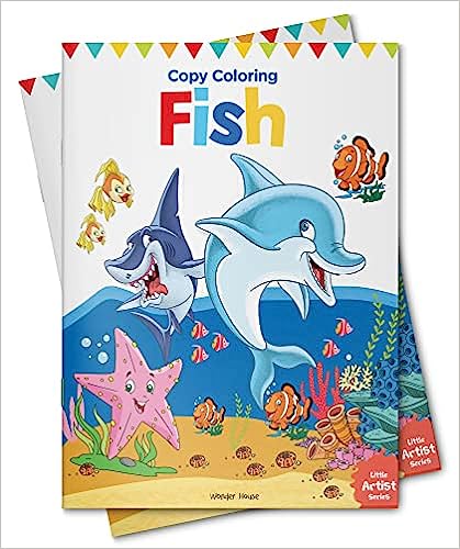 LITTLE ARTIST SERIES FISH: COPY COLOUR BOOKS -  BOOKS