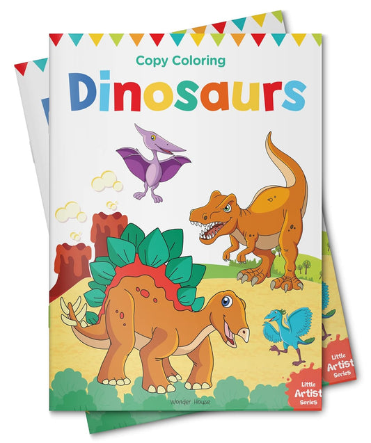 LITTLE ARTIST SERIES DINOSAURS: COPY COLOUR BOOKS -  BOOKS