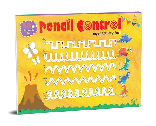 PENCIL CONTROL SUPER ACTIVITY BOOK : ACTIVITY BOOK FOR CHILDREN -  BOOKS