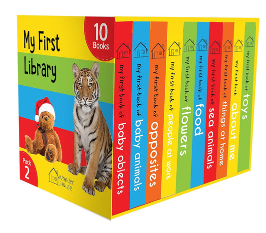 MY FIRST LIBRARY PACK 2: BOXSET OF 10 BOARD BOOKS FOR KIDS (PACK-2) -  BOOKS