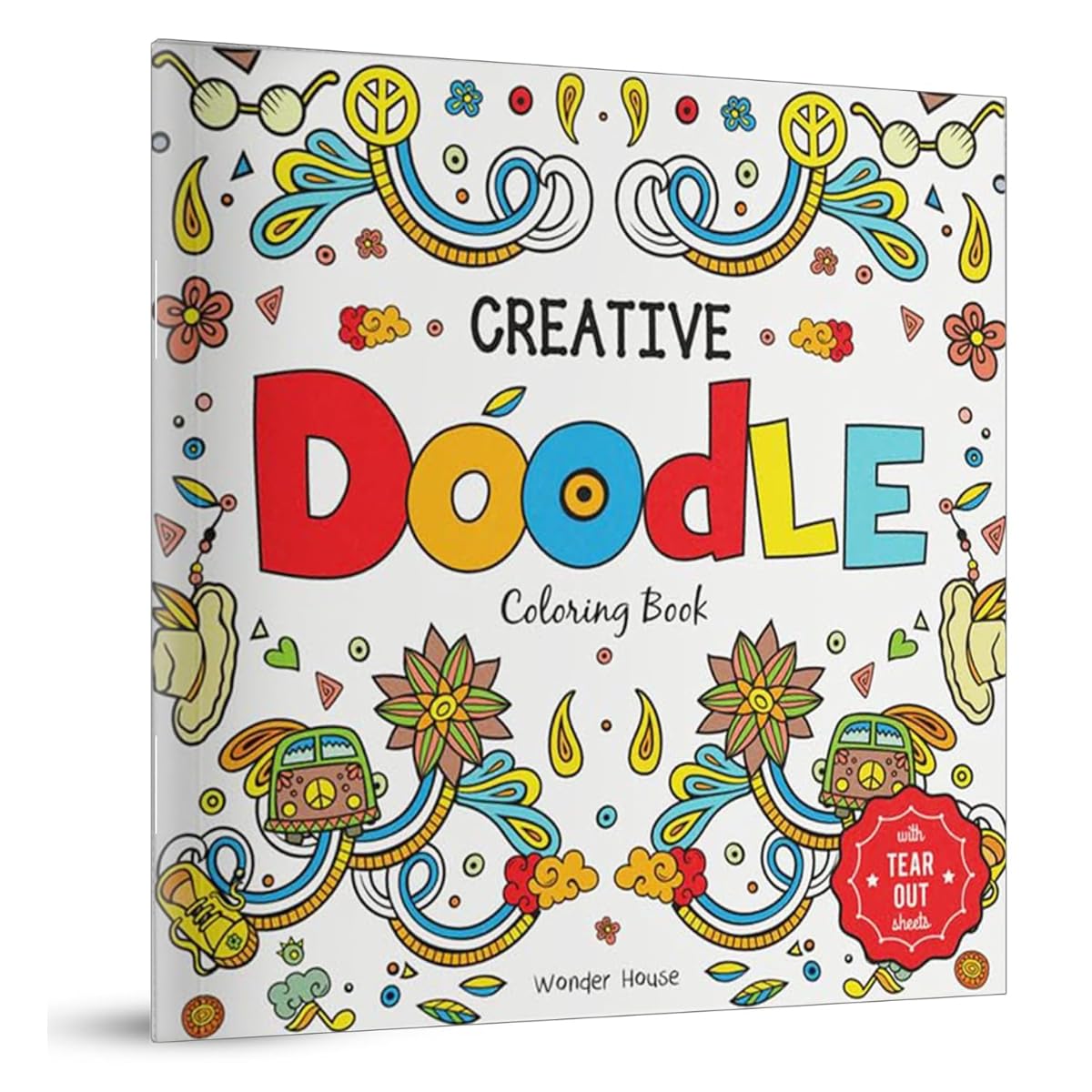 CREATIVE DOODLE COLORING BOOK : CHILDREN COLORING BOOK WITH TEAR OUT SHEETS -  BOOKS
