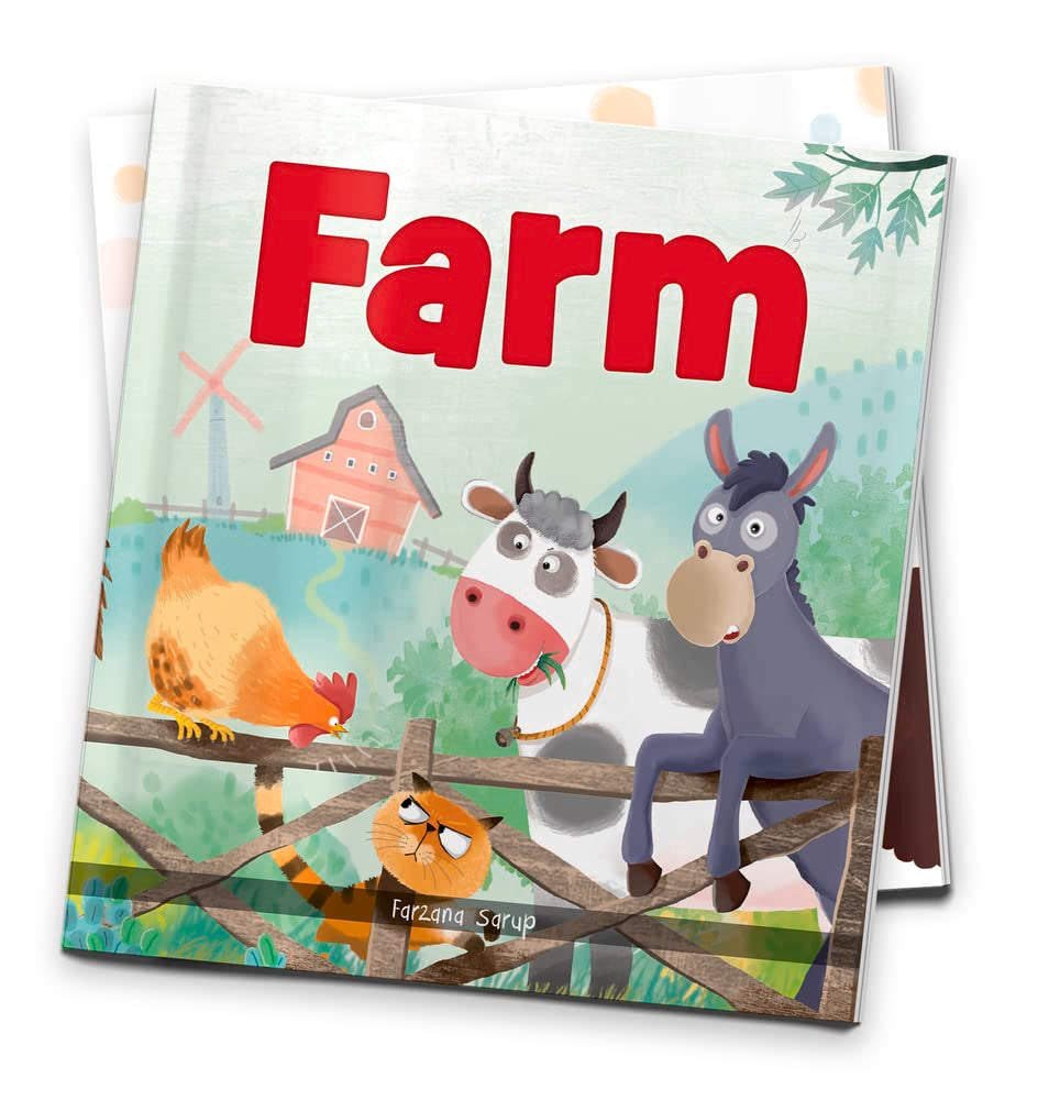 FARM - ILLUSTRATED BOOK ON FARM ANIMALS - FARZANA SARUP