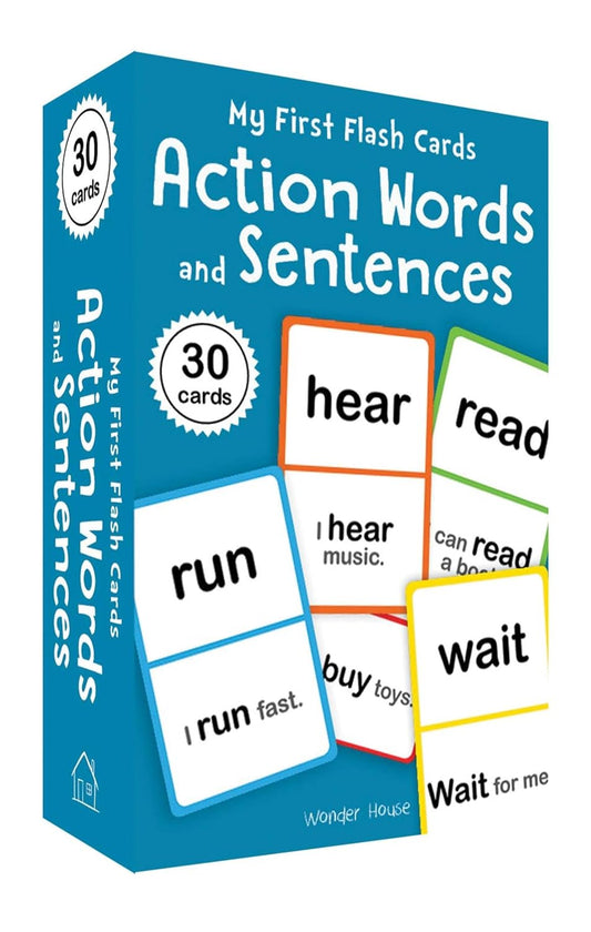 MY FIRST FLASH CARDS: ACTION WORDS AND SENTENCES (FLASH CARDS FOR CHILDREN) -  BOOKS