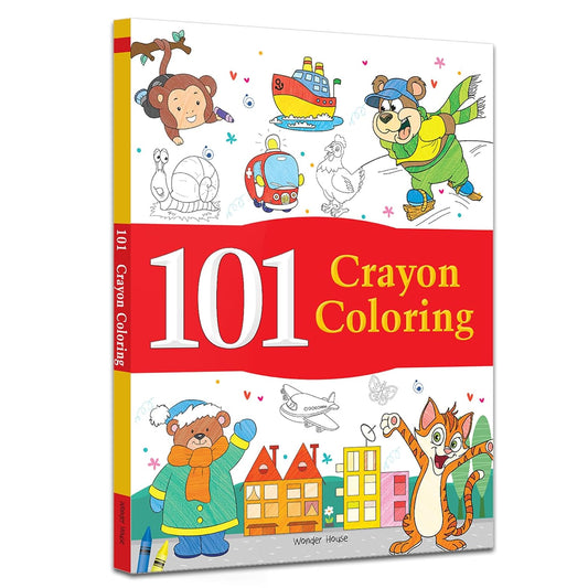 101 CRAYON COLORING: FUN ACTIVITY BOOK FOR CHILDREN -  BOOKS