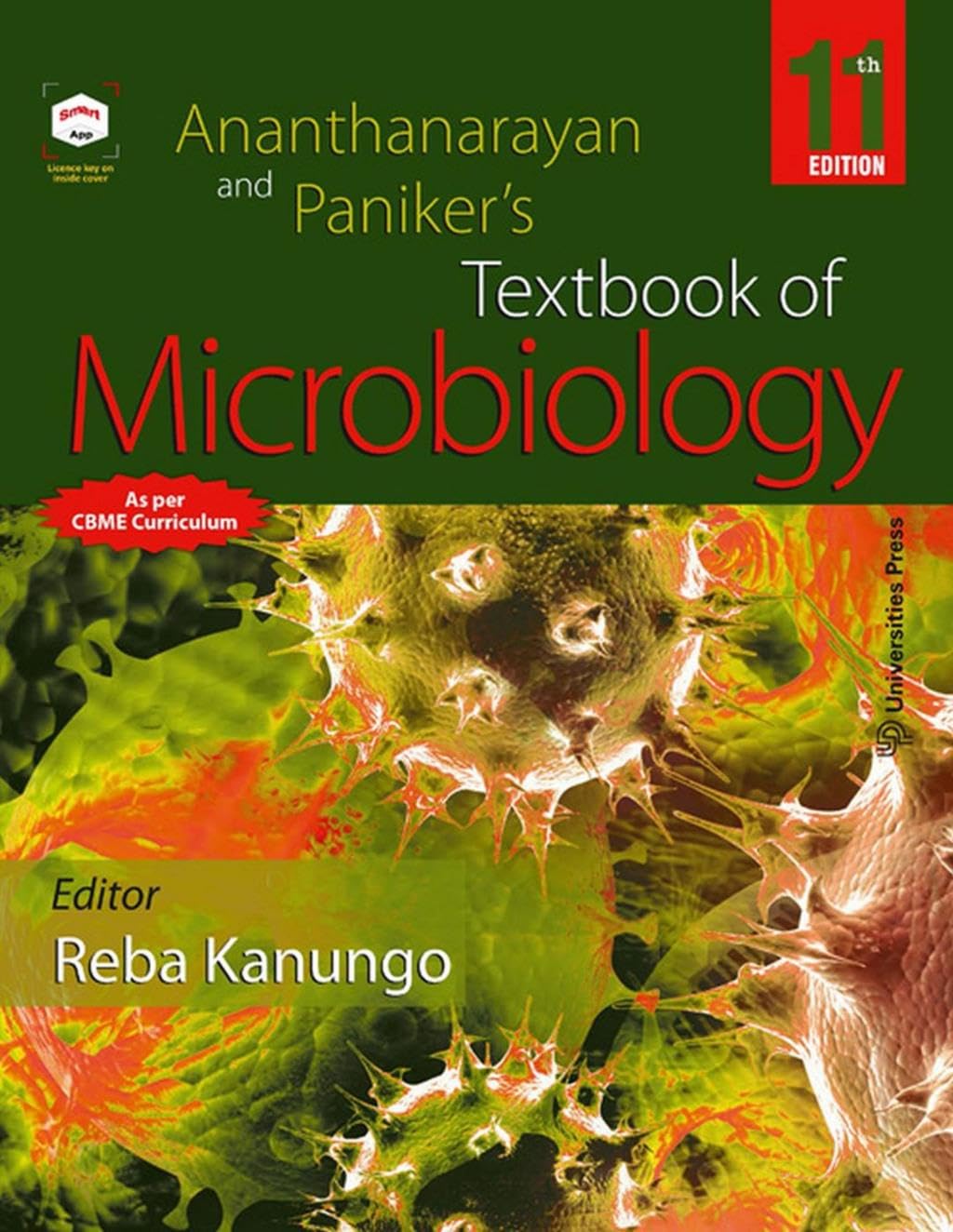 ANANTHANARYAN AND PANIKERS TEXTBOOK OF MICROBIOLOGY 11TH/2020  - REBA KANUNGO