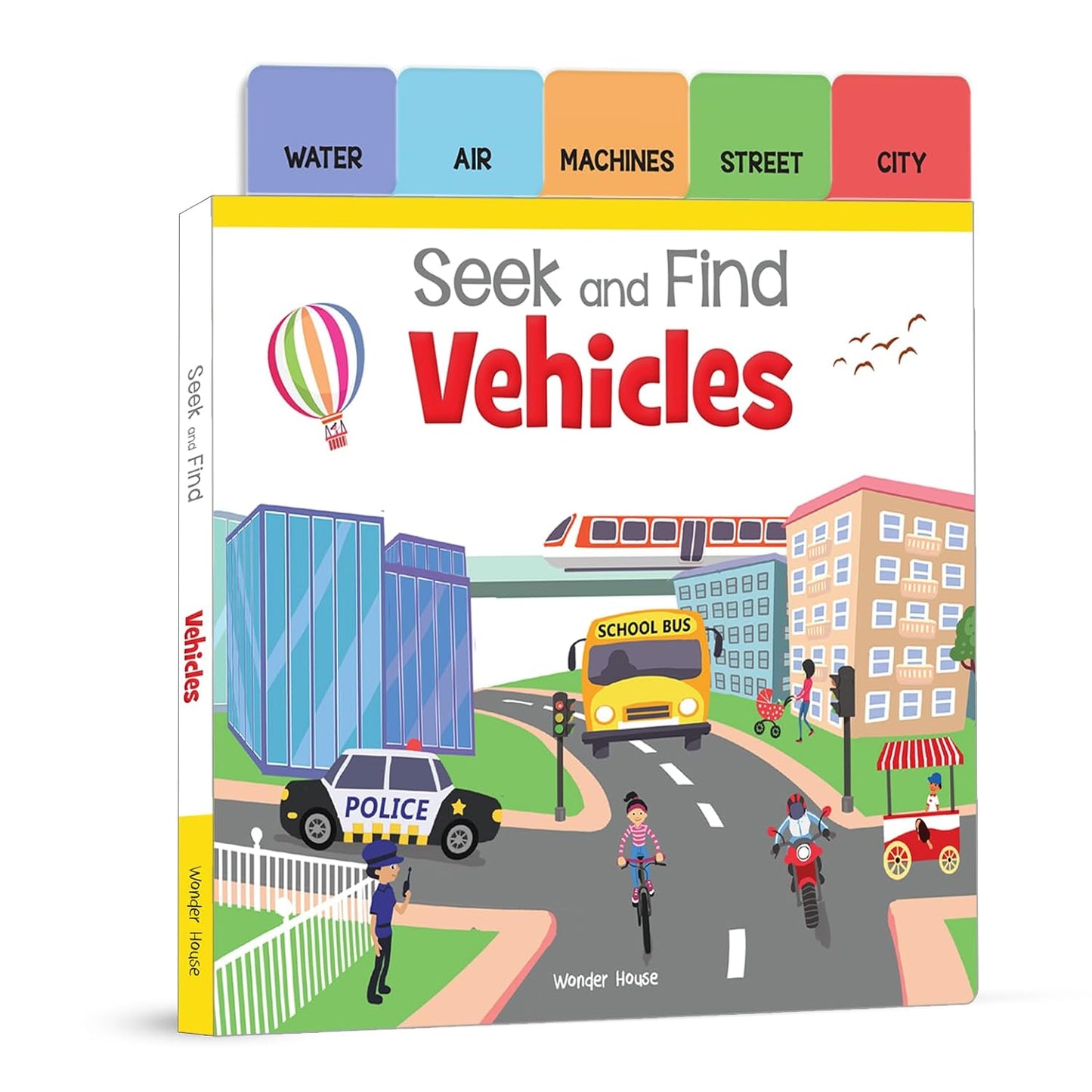 SEEK AND FIND - VEHICLES : EARLY LEARNING BOARD BOOKS WITH TABS -  BOOKS