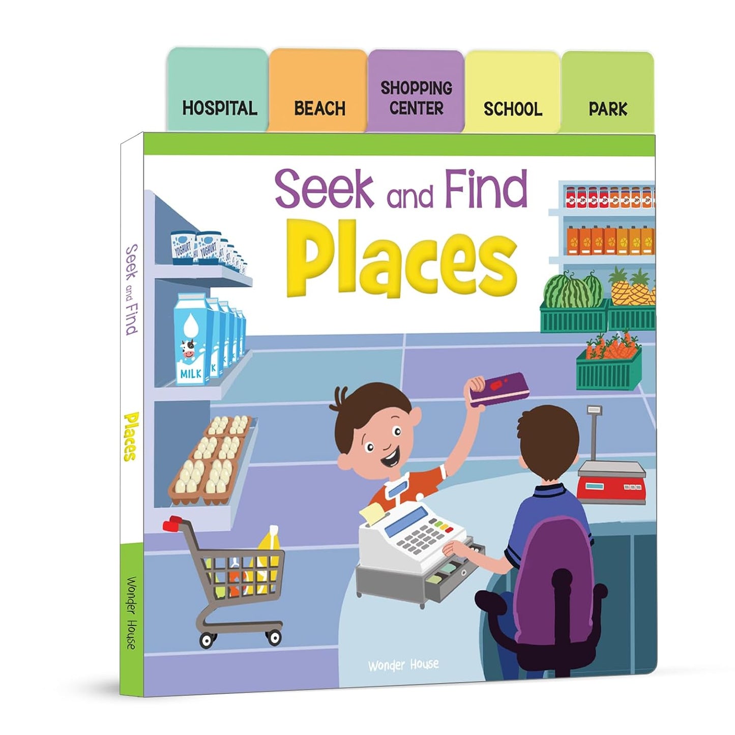 SEEK AND FIND - PLACES : EARLY LEARNING BOARD BOOKS WITH TABS -  BOOKS