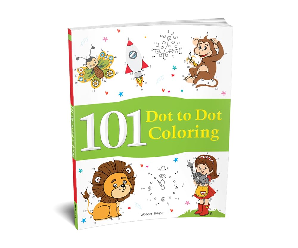 101 DOT TO DOT COLORING: FUN ACTIVITY BOOK FOR CHILDREN -  BOOKS