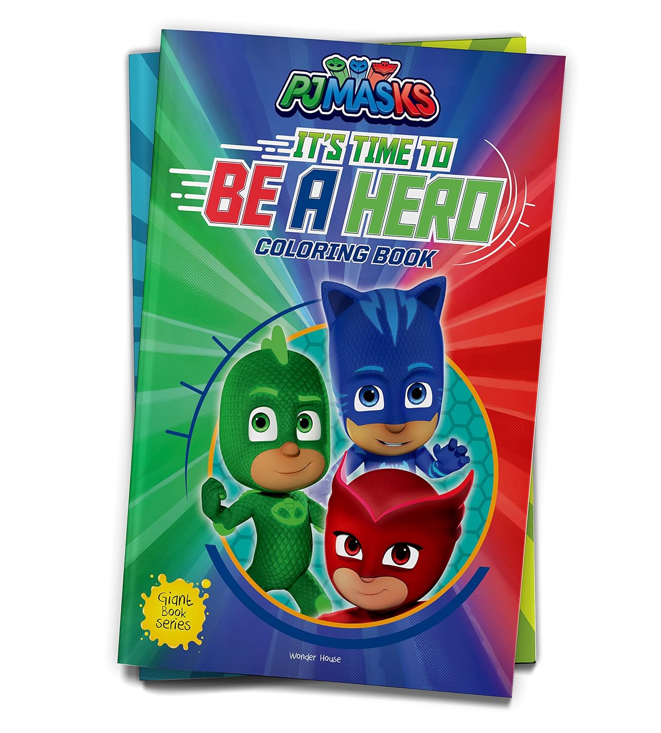 ITS TIME TO BE A HERO: PJ MASKS - GIANT COLORING BOOK  FOR CHILDREN -  BOOKS