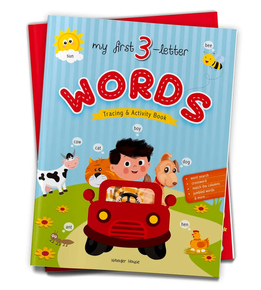 MY FIRST 3 LETTER WORDS : TRACING AND ACTIVITY BOOK -  BOOKS