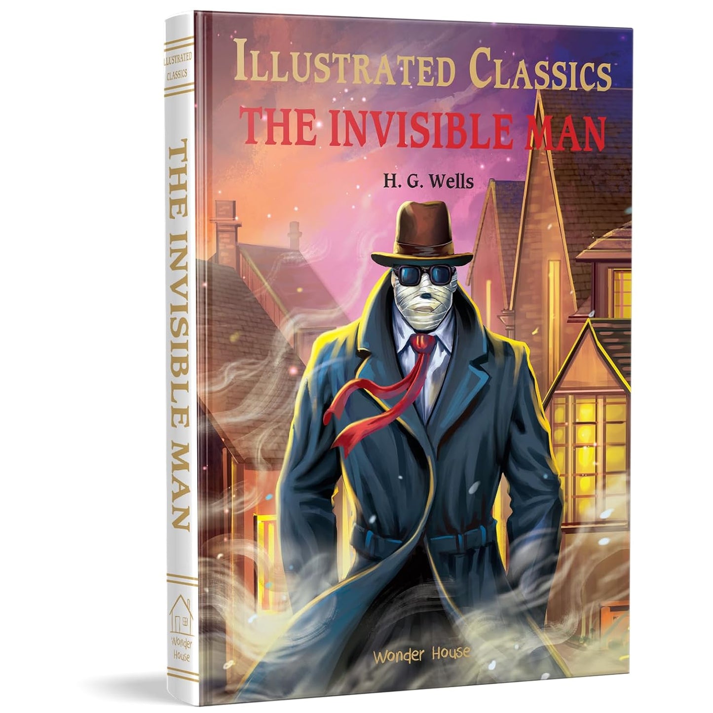 THE INVISIBLE MAN: ILLUSTRATED ABRIDGED CHILDREN CLASSIC ENGLISH NOVEL WITH REVIEW QUESTIONS (HARDBA -  BOOKS