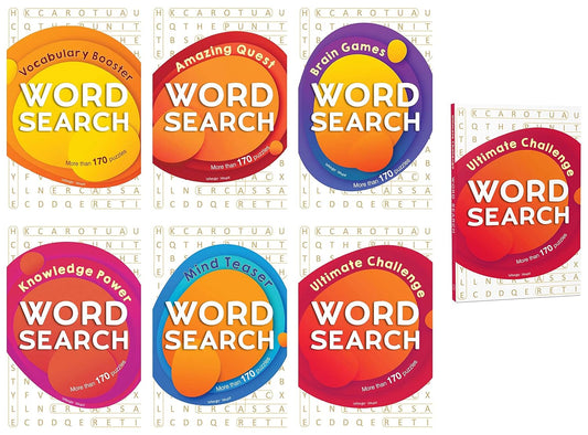 THE MEGA WORD SEARCH LIBRARY: GIFT BOXSET FOR KIDS (A COLLECTION OF 6 BOOKS) -  BOOKS
