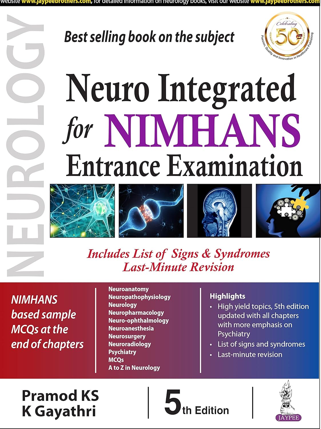 NEURO INTEGRATED FOR NIMHANS ENTRANCE EXAMINATION 5TH/2020 - PRAMOD KS