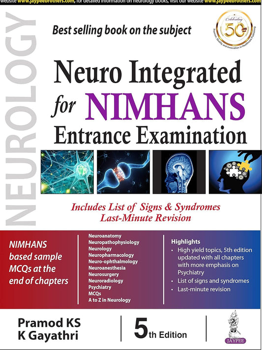 NEURO INTEGRATED FOR NIMHANS ENTRANCE EXAMINATION 5TH/2020 - PRAMOD KS