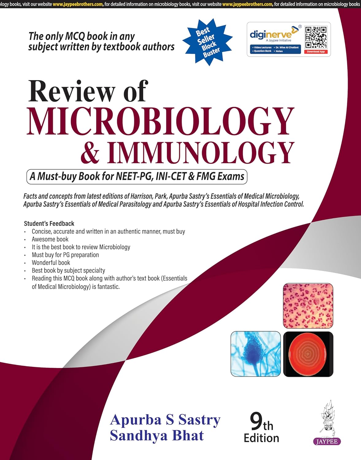 REVIEW OF MICROBIOLOGY & IMMUNOLOGY 9TH/2026 - APURBA SANKAR SASTRY