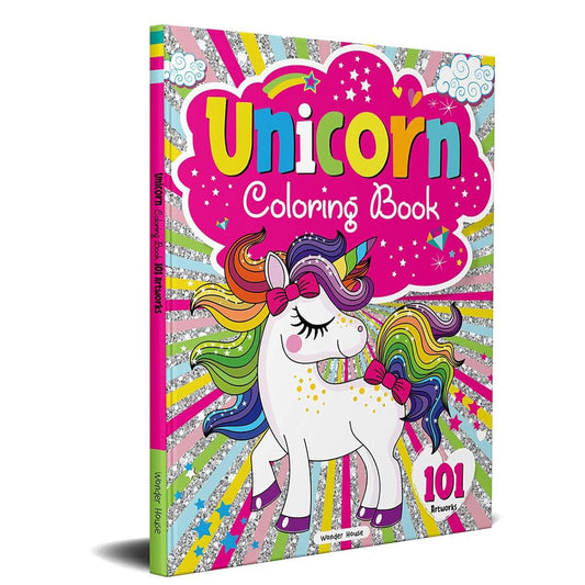 101 UNICORN COLOURING BOOK: FUN ACTIVITY COLOURING BOOK FOR CHILDREN -  BOOKS