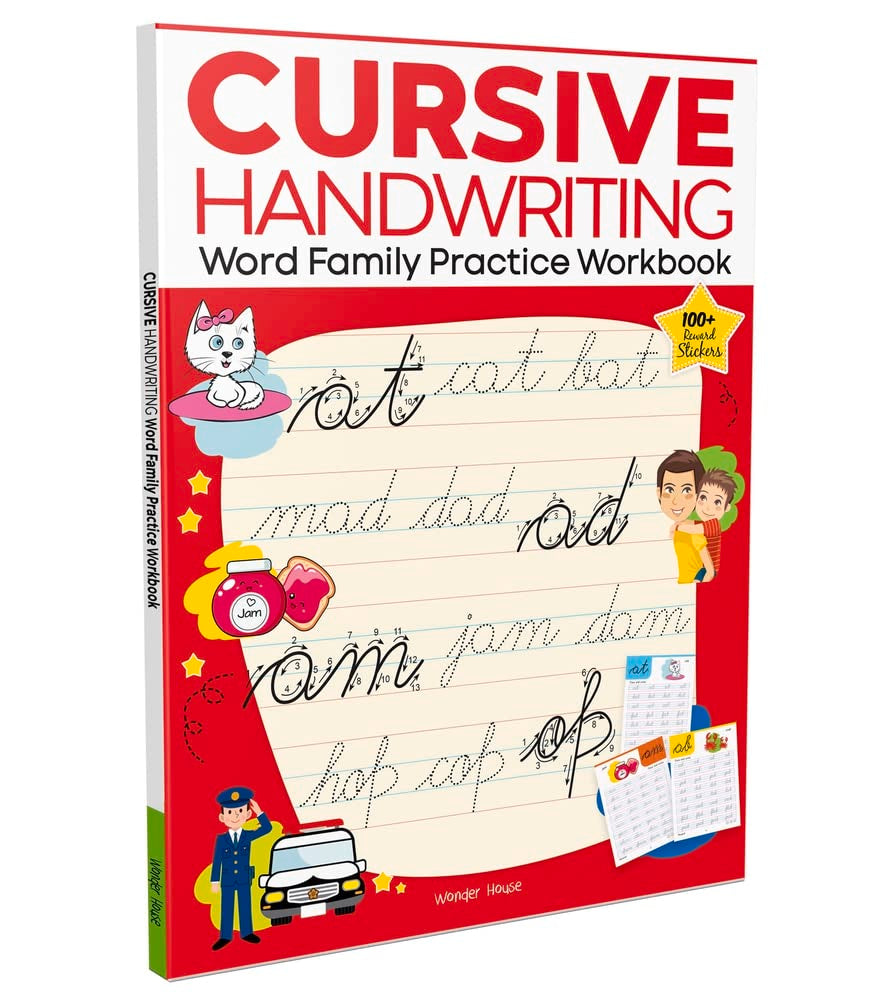 CURSIVE HANDWRITING - WORD FAMILY: PRACTICE WORKBOOK FOR CHILDREN -  BOOKS