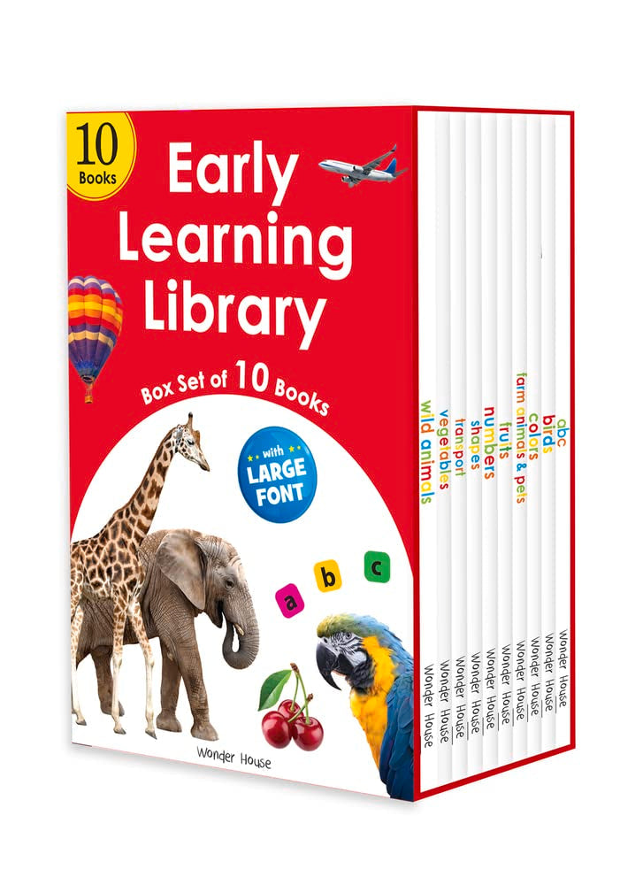 EARLY LEARNING LIBRARY - BOX SET OF 10 BOOKS :  BIG BOARD BOOKS SERIES (LARGE FONT) -  BOOKS