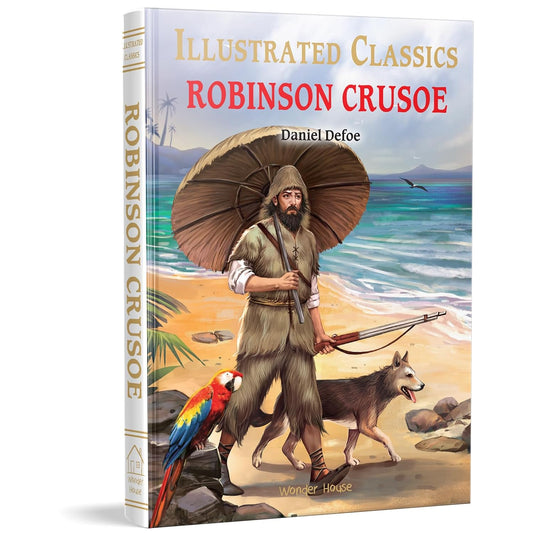 ROBINSON CRUSOE: ABRIDGED NOVELS WITH REVIEW QUESTIONS -  BOOKS