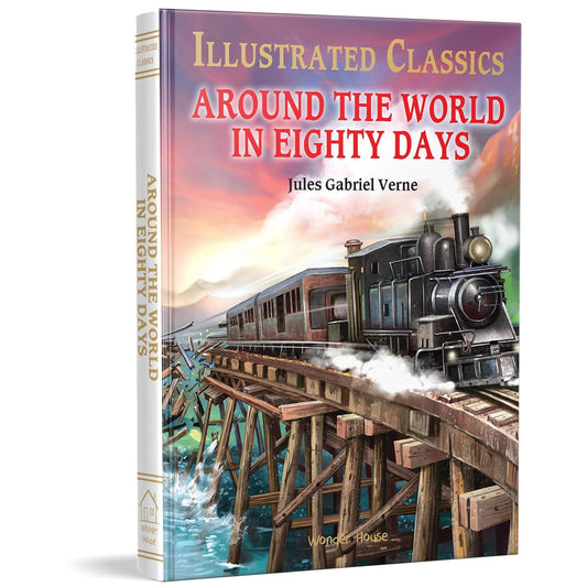 AROUND THE WORLD IN 80 DAYS: ABRIDGED NOVELS WITH REVIEW QUESTIONS -  BOOKS