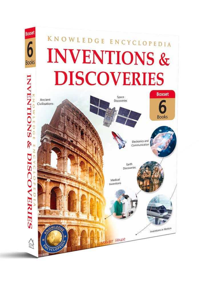 INVENTIONS & DISCOVERIES - COLLECTION OF 6 BOOKS: KNOWLEDGE ENCYCLOPEDIA FOR CHILDREN -  BOOKS