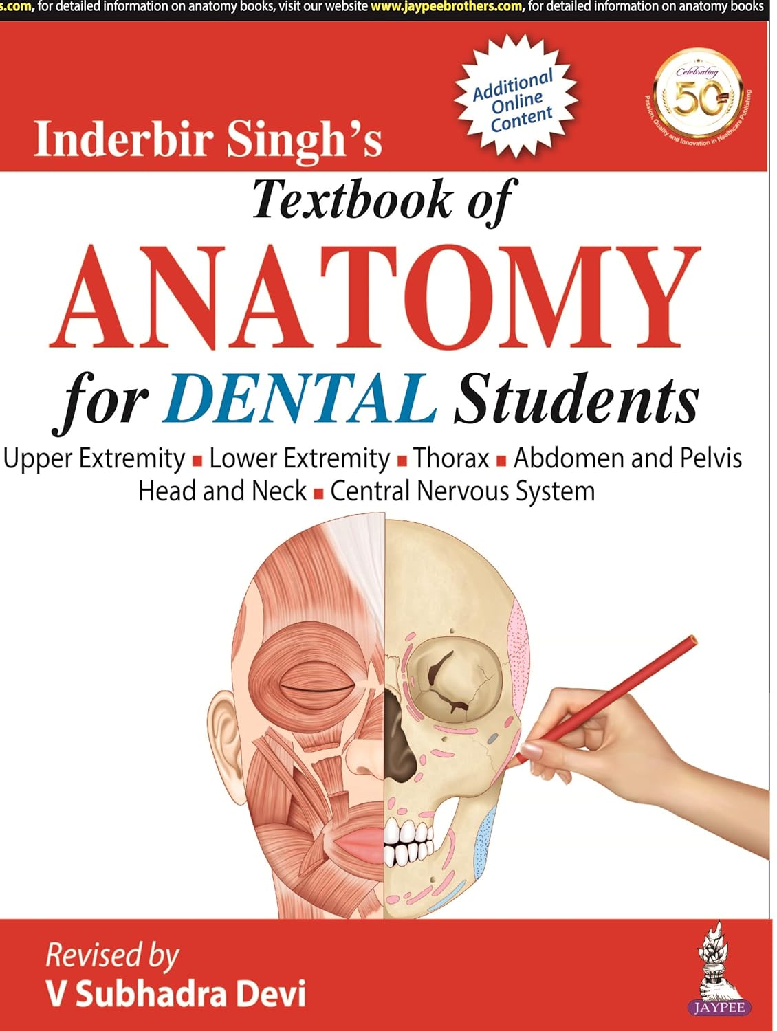 INDERBIR SINGH’S TEXTBOOK OF ANATOMY FOR DENTAL STUDENTS 1ST/2021 - V SUBHADRA DEVI