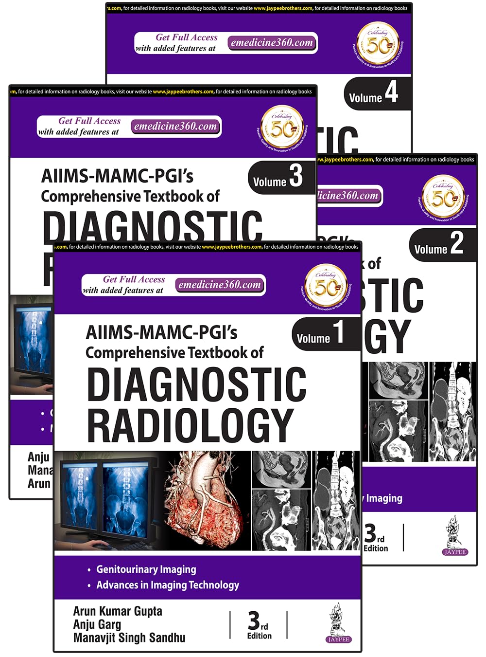 AIIMS-MAMC-PGI'S COMPREHENSIVE TEXTBOOK OF DIAGNOSTIC RADIOLOGY (4 VOLS) 3RD/2024 - ARUN KUMAR GUPTA