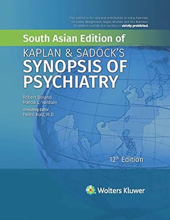 Kaplan and Sadock's Synopsis of Psychiatry 12th SAE/2021