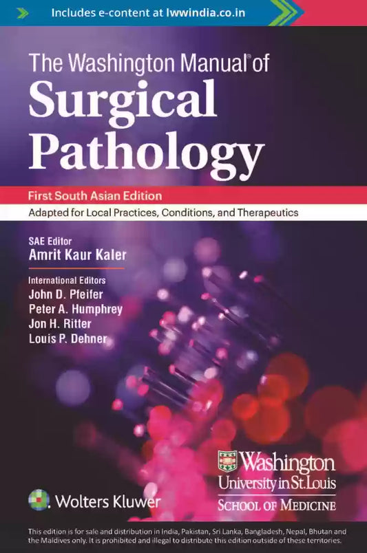 Washington Manual of Surgical Pathology1ST SAE/2019