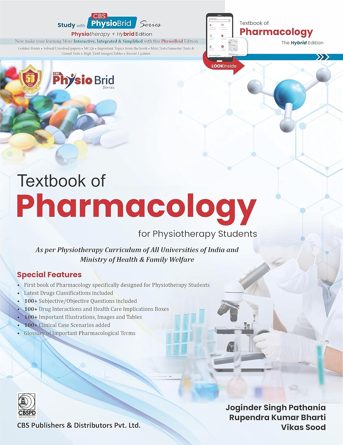TEXTBOOK OF PHARMACOLOGY FOR PHYSIOTHERAPY STUDENTS 1ST/2023  -  JOGINDER SINGH