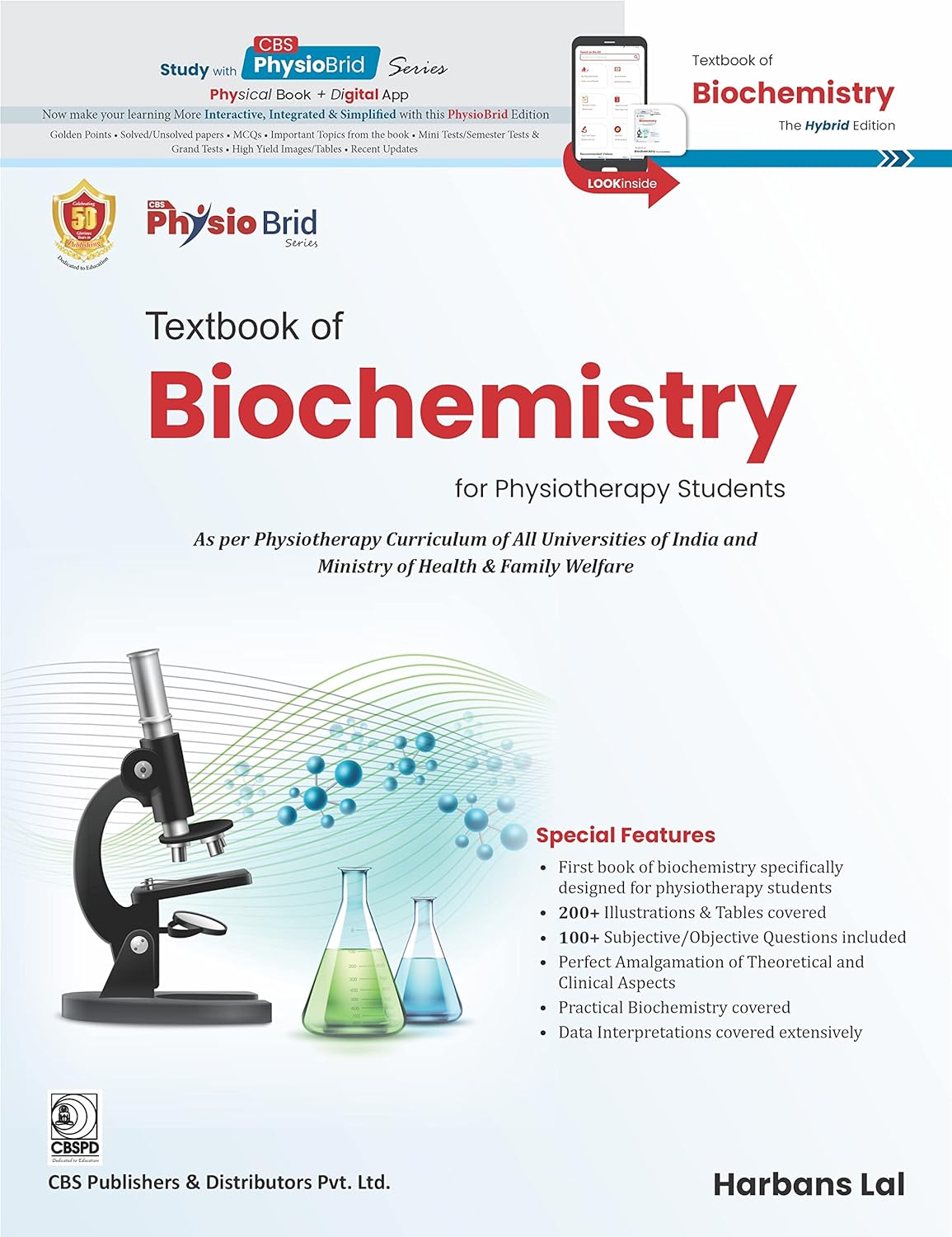 TEXTBOOK OF BIOCHEMISTRY FOR PHYSIOTHERAPY STUDENTS 1ST/2023  -  HARBANS LAL
