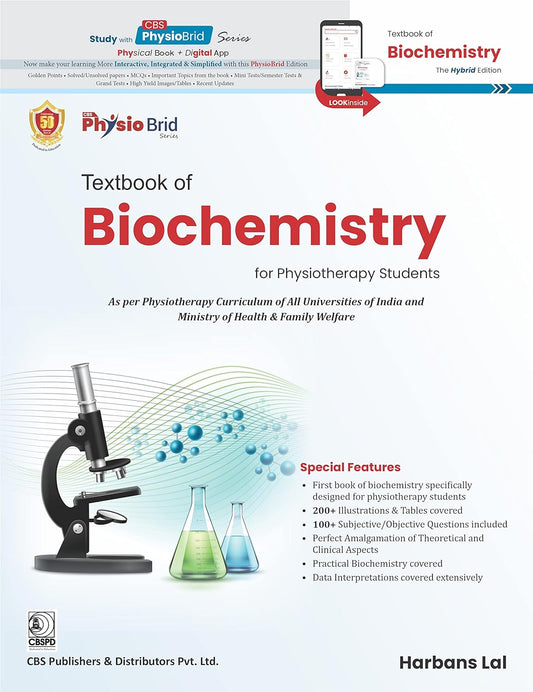 TEXTBOOK OF BIOCHEMISTRY FOR PHYSIOTHERAPY STUDENTS 1ST/2023  -  HARBANS LAL