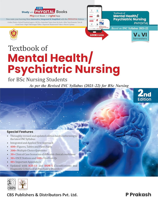 TEXTBOOK OF MENTAL HEALTH PSYCHIATRIC NURSING FOR BSC STUDENTS 2ND/2025 - P PRAKASH